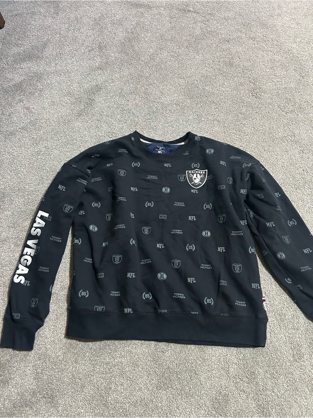 Tommy Hilfiger Black Las Vegas Crewneck Sweatshirt